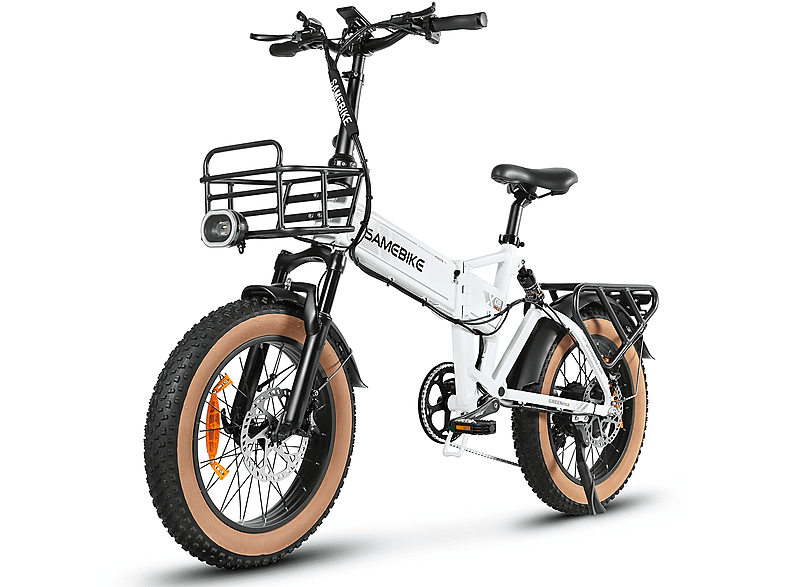 Bicicleta plegable  SAMEBIKE XWLX09-II Bicicleta eléctrica 1000 Watt 45 km/h White 