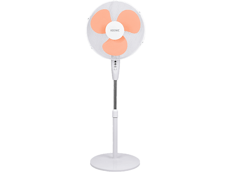 Ventilador de pie  KOENIC EU01_108556 45W 4 Velocidades Oscilación Inclinación Ajustable Blanco